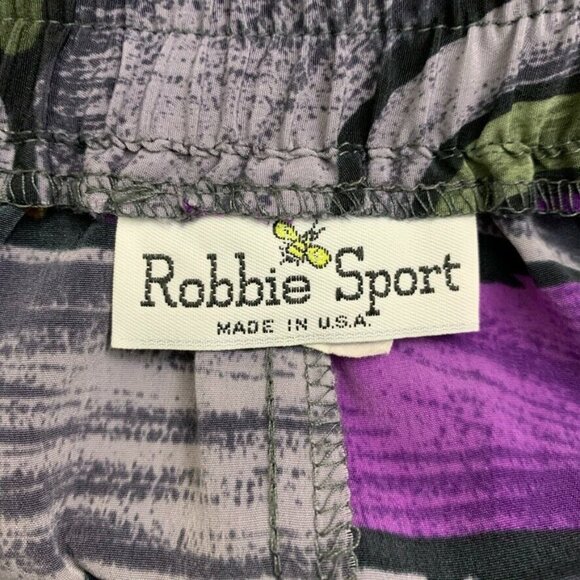 Vintage Skirt Size 16 Robbie Sport Pleated Back Slit Stretch Waist 90s Style - Picture 5 of 6